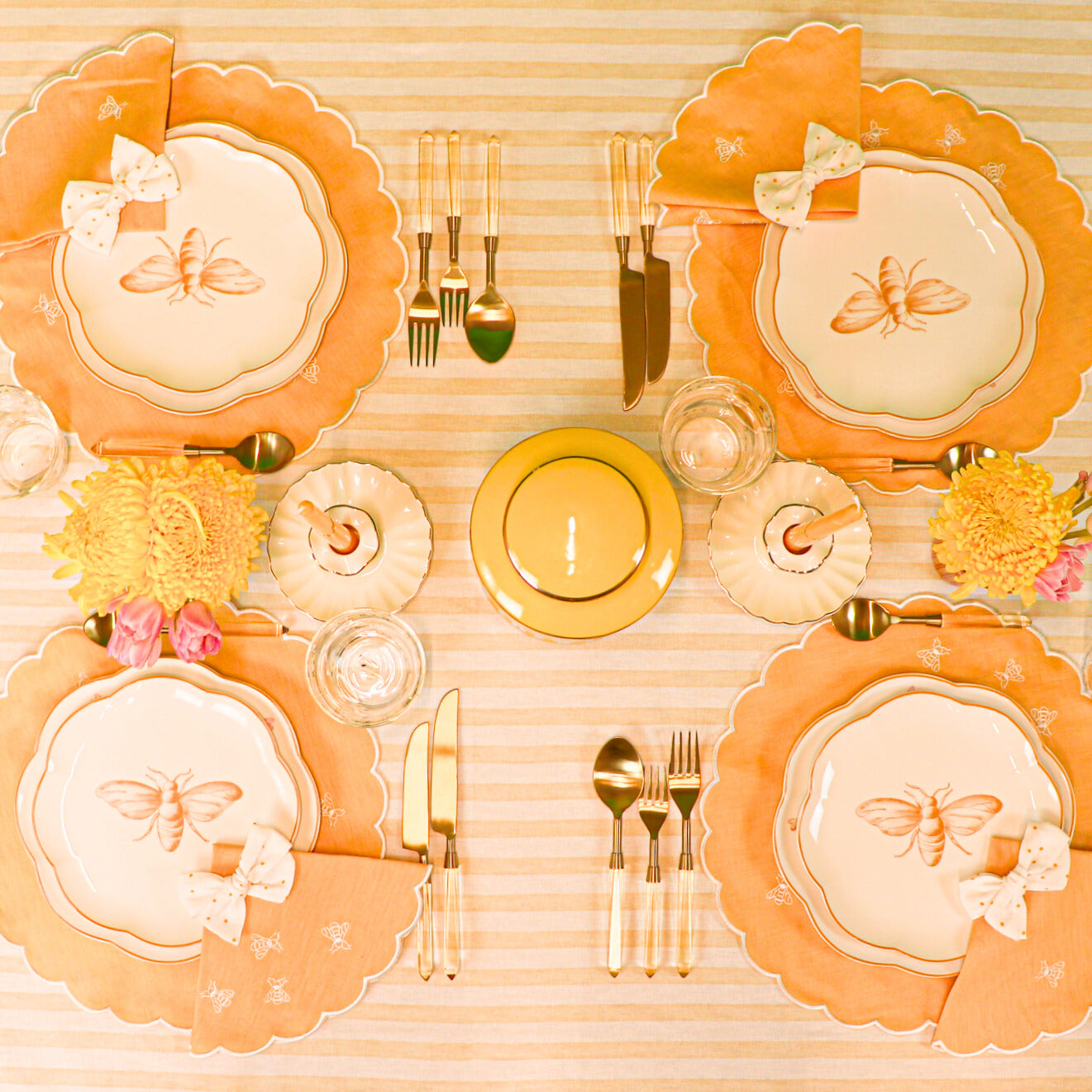 Lychee Sorbet Stripe Tablecloth