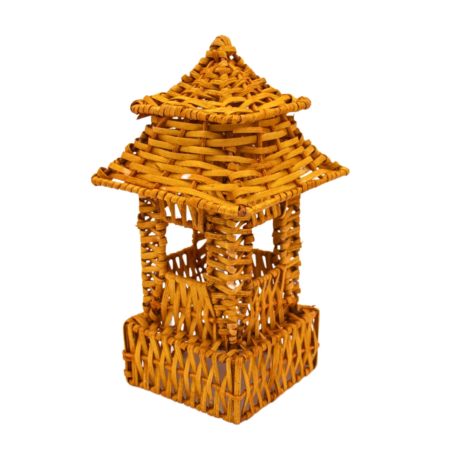 Natural Rattan Pagoda Set - Pair of Small