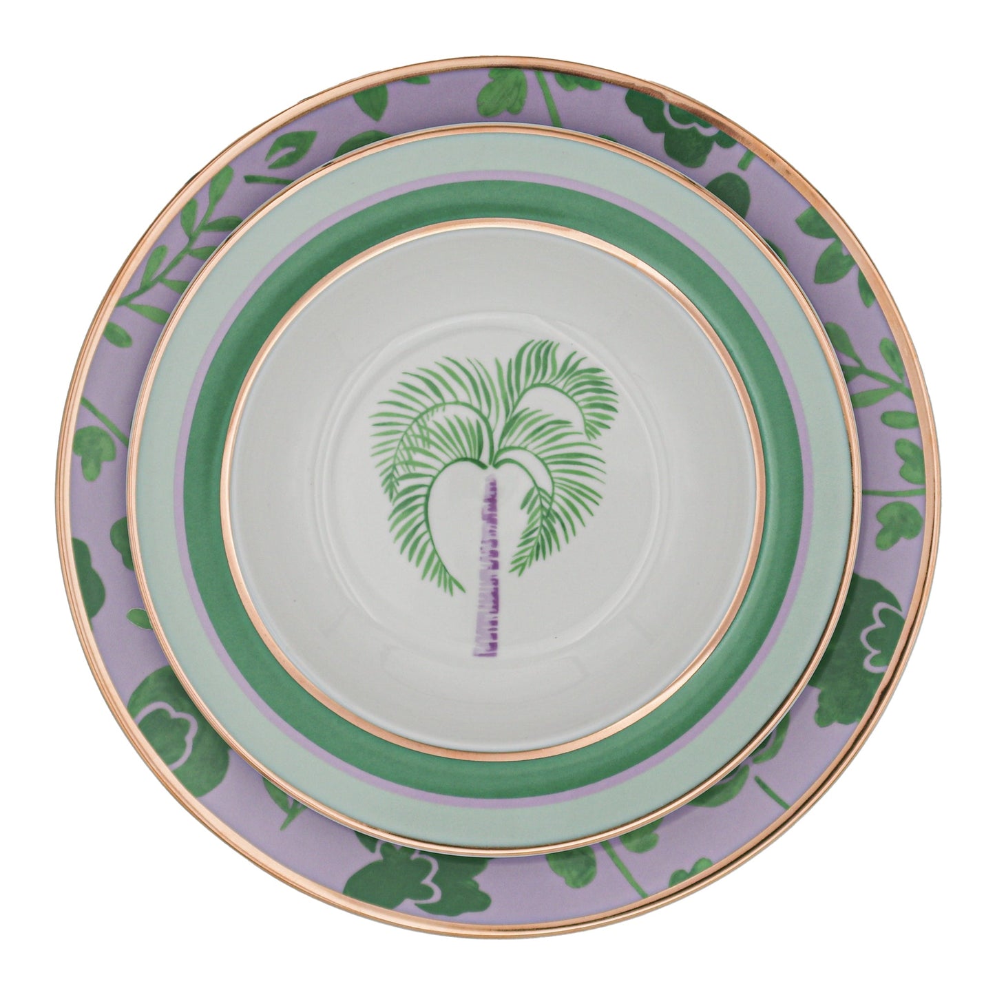 Bernadette Palm Soup Bowl - Set of 4