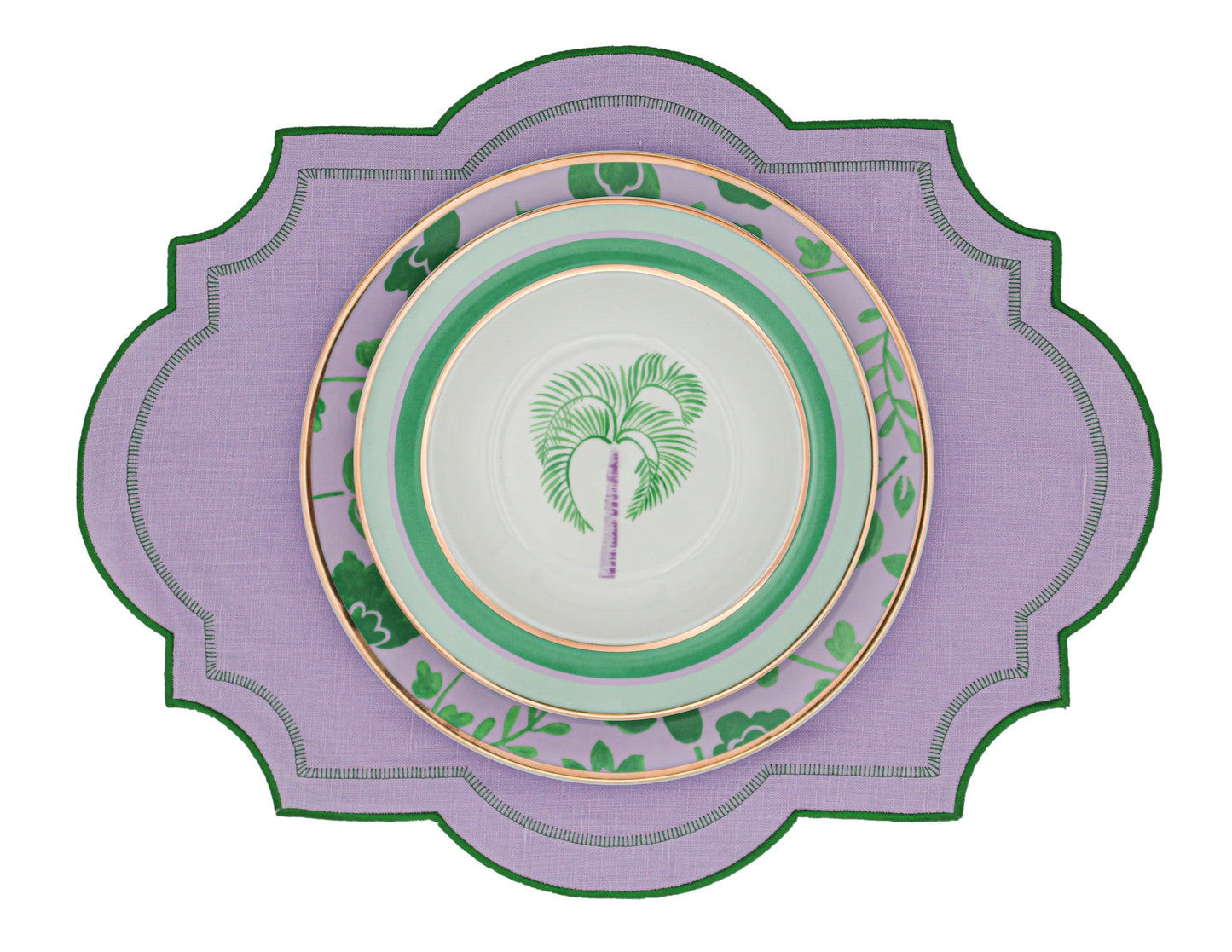 Bernadette Palm Soup Bowl - Set of 4