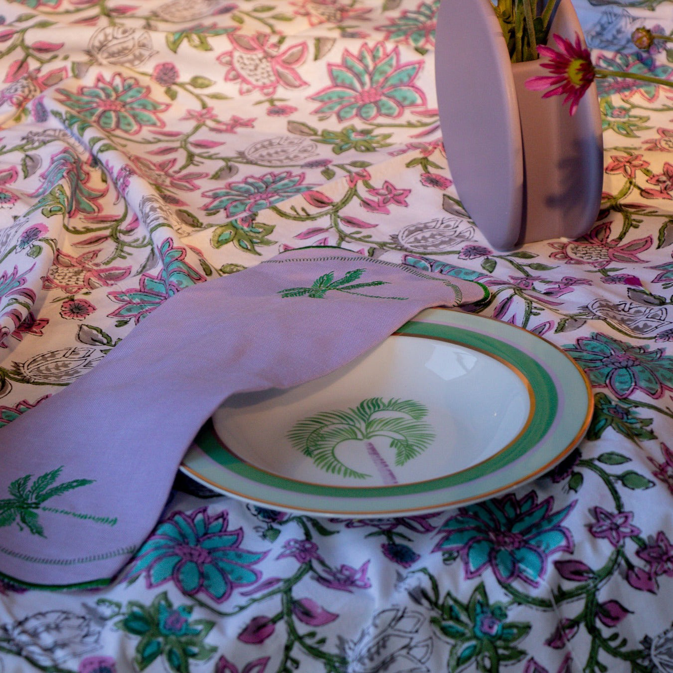 Bernadette Palm Soup Bowl - Set of 4