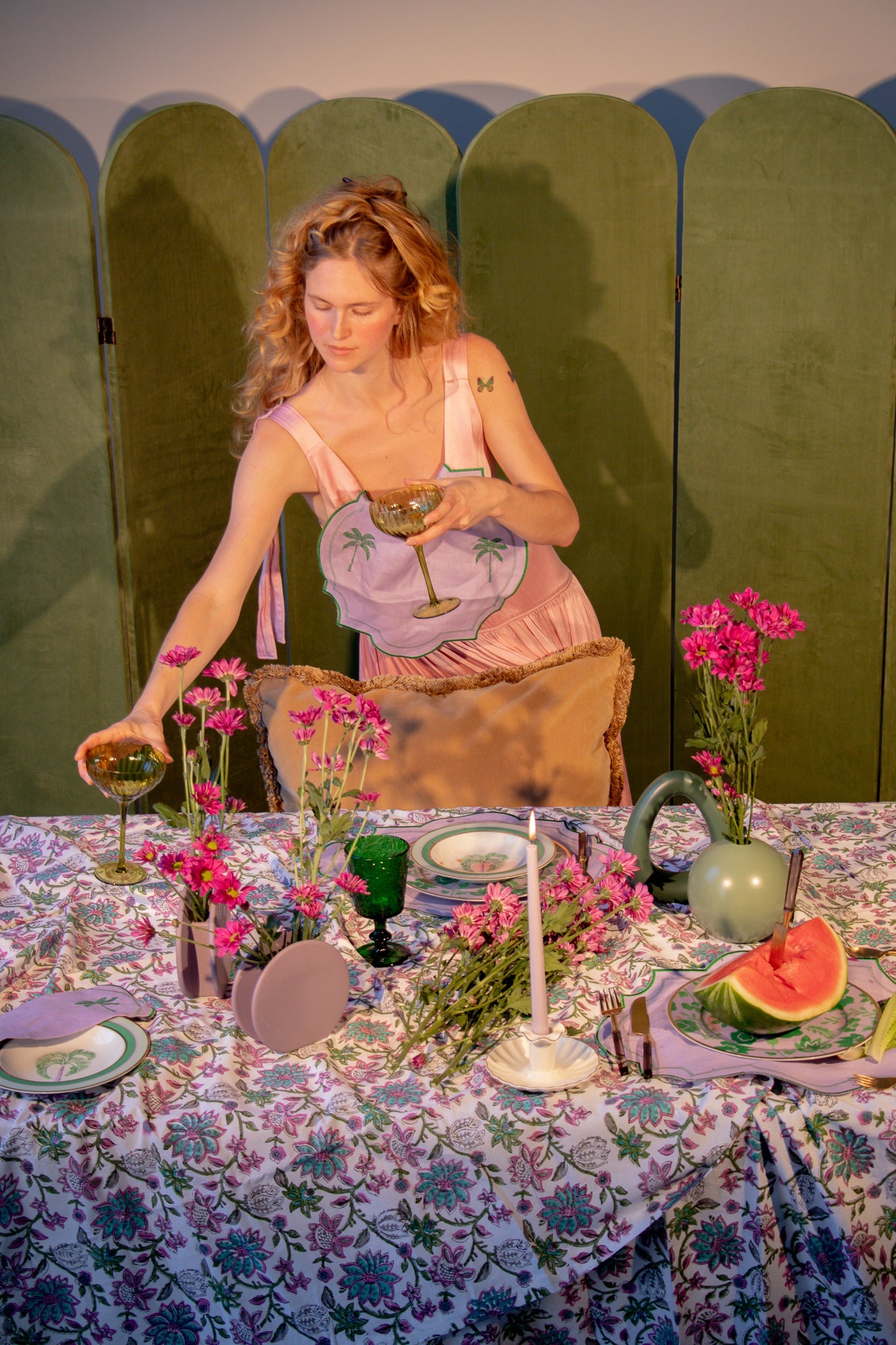 Bernadette Palm Soup Bowl - Set of 4