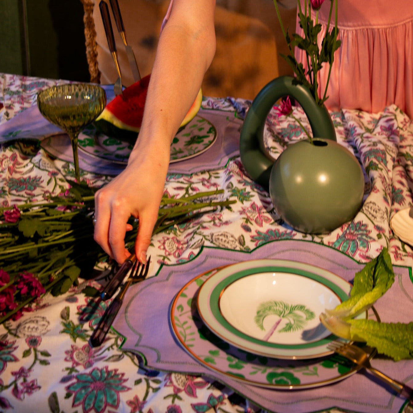 Bernadette Palm Soup Bowl - Set of 4