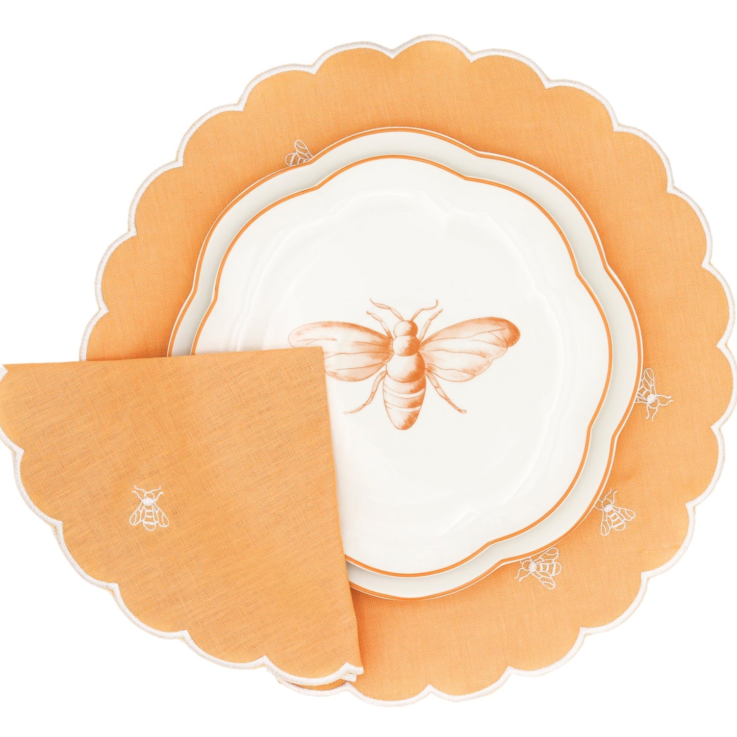 Bumble Homecoming Scalloped Starter Plate - Set of 4