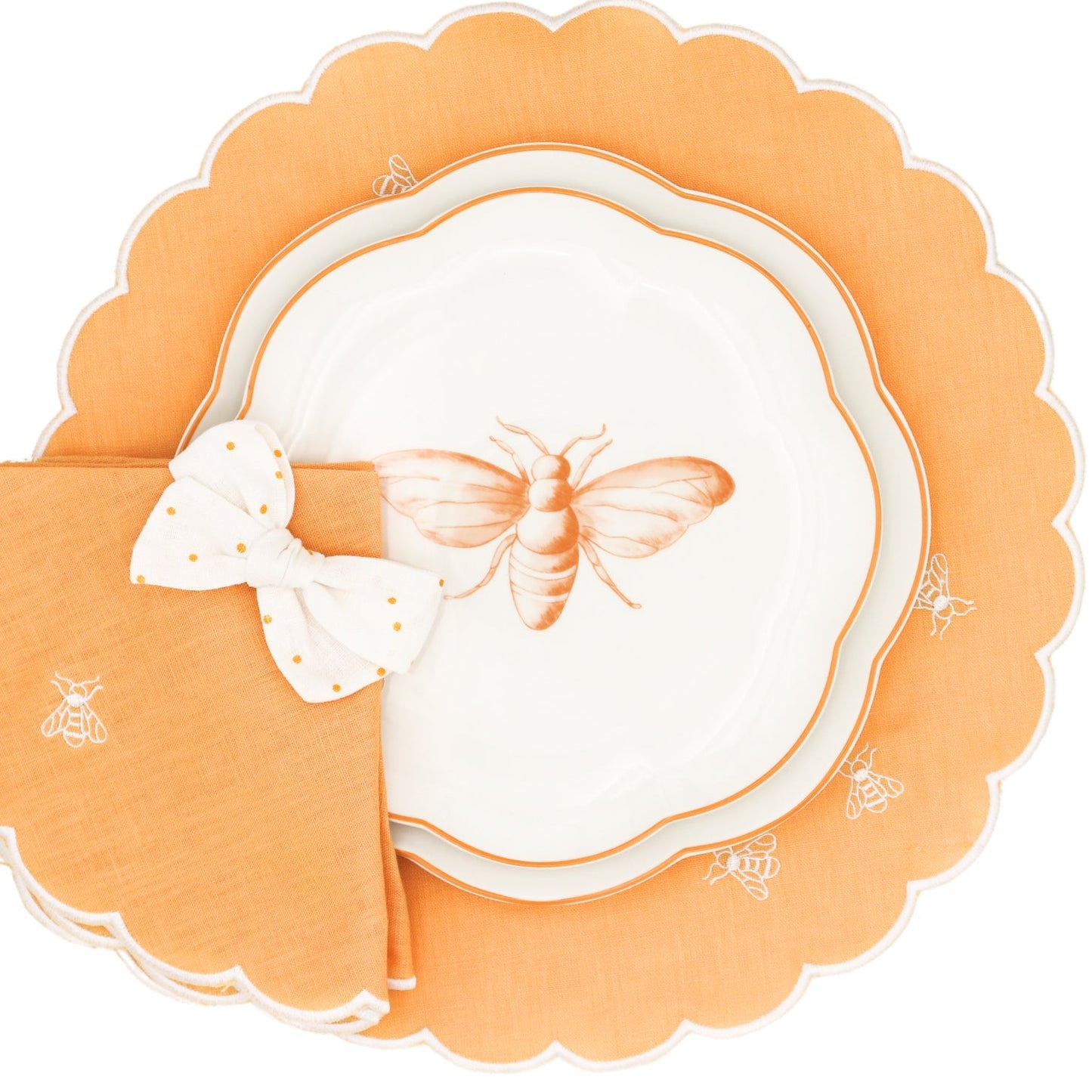 Bumble Homecoming Scalloped Starter Plate - Set of 4