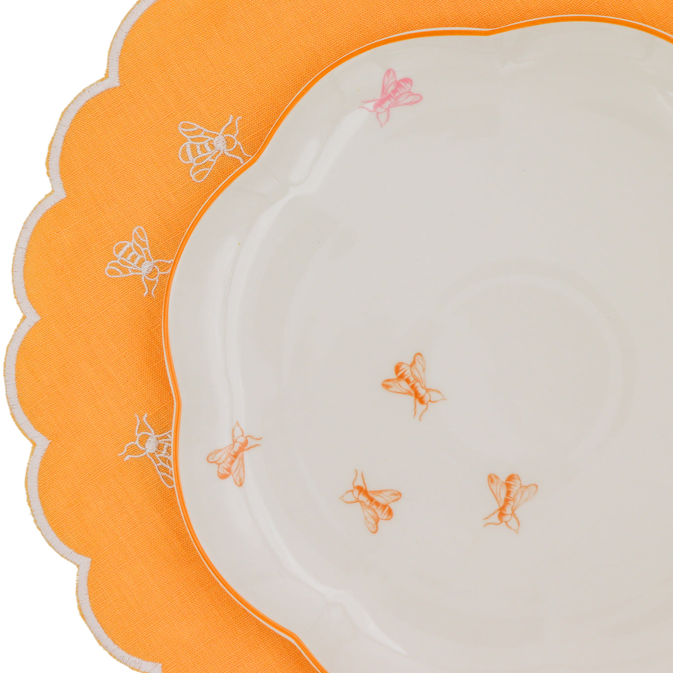 Bumble Voyage Scalloped Dinner Plate - Set of 4