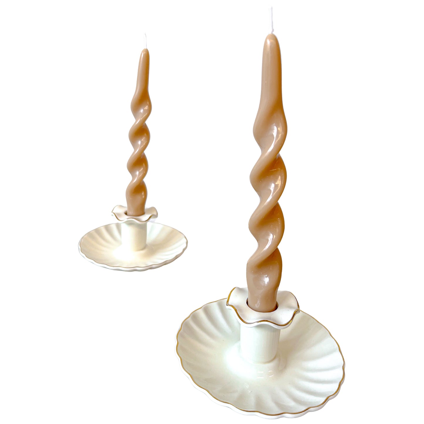 Caramel Swirl Candle (Pair) - Pack of 10