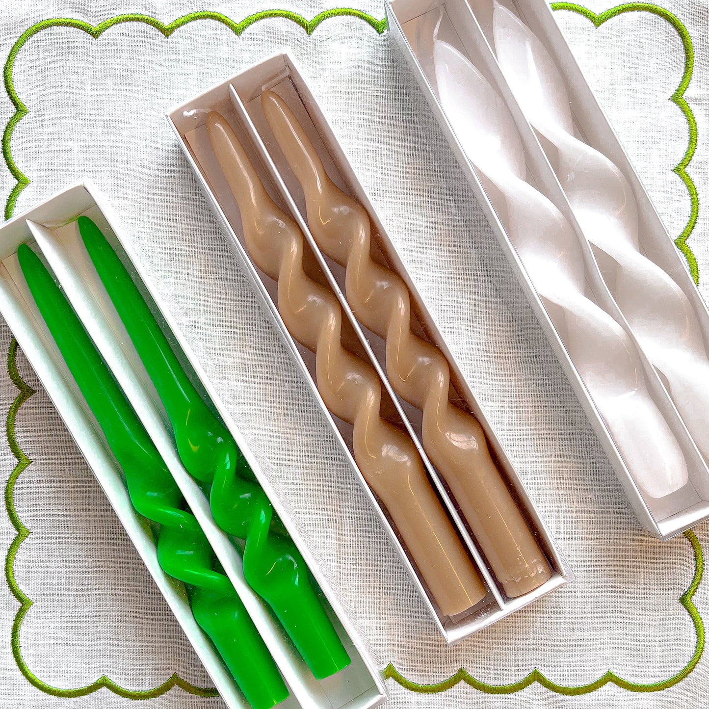 Caramel Swirl Candle (Pair) - Pack of 10