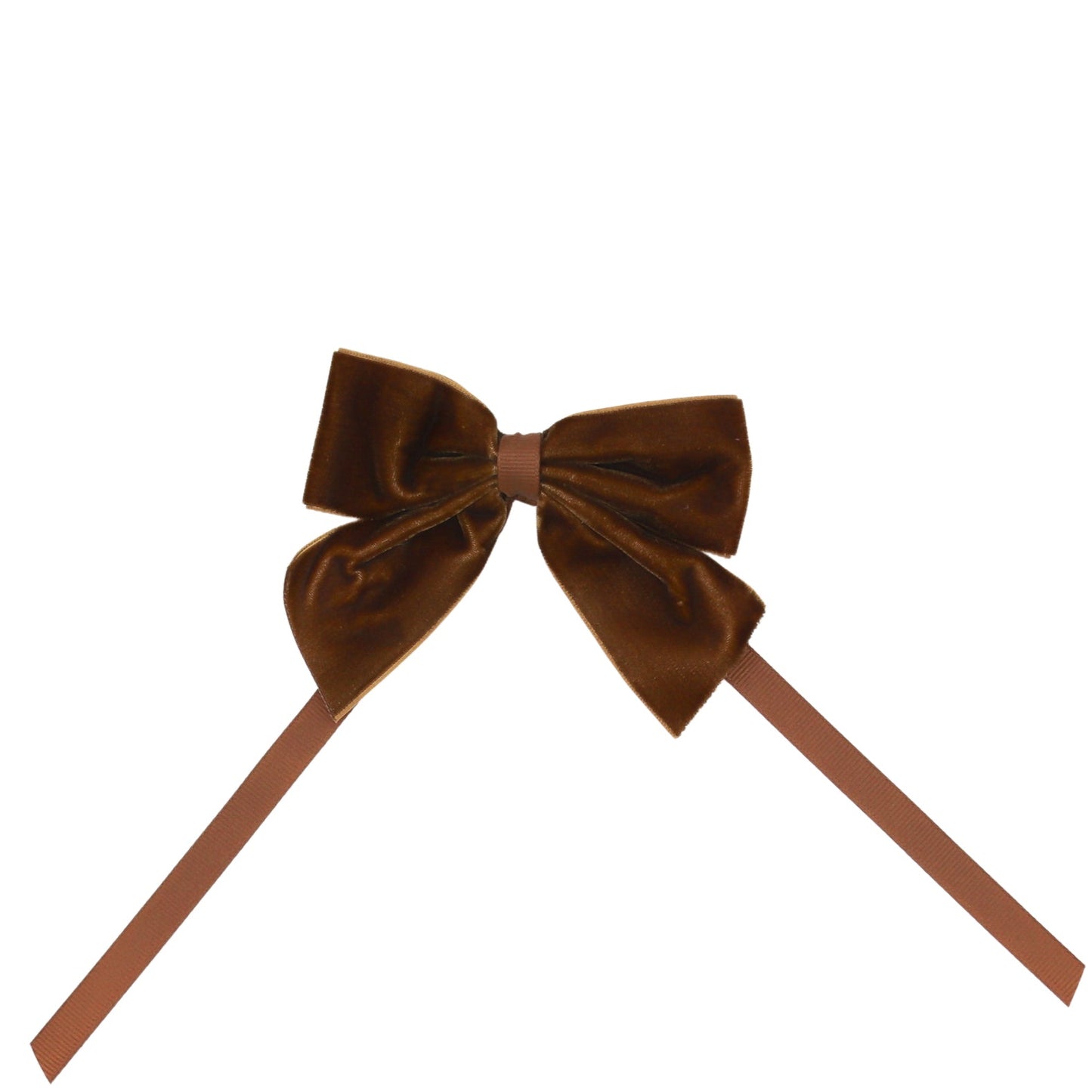 Chocolate Mini Velvet Napkin Bow Tie - Set of 6
