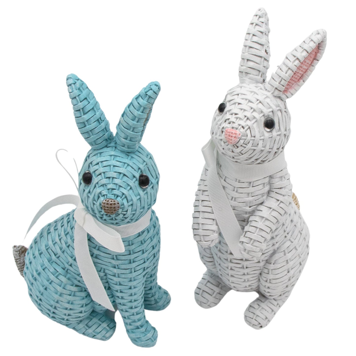 Colette and Milo Rattan Bunnies - Pair