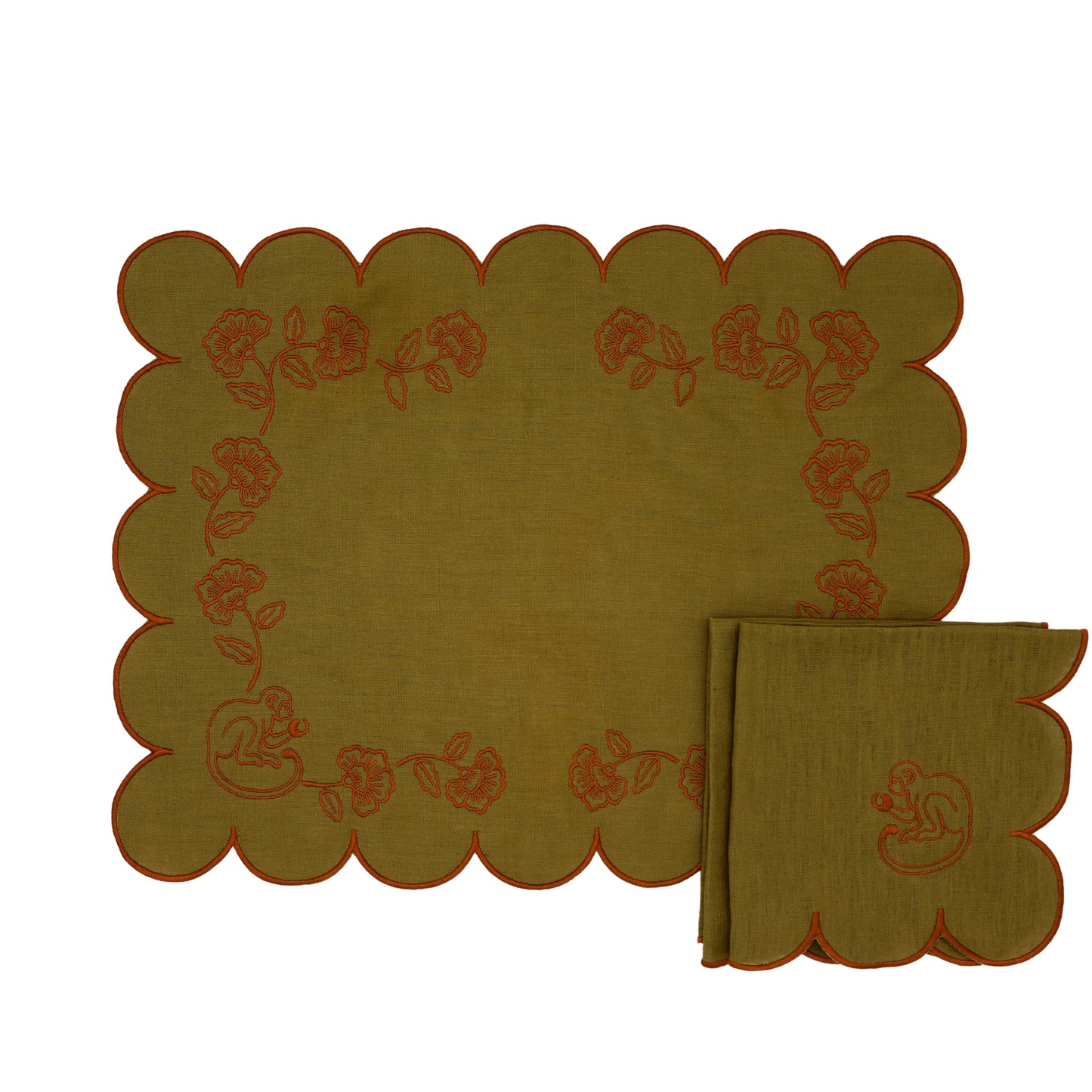 Earthen Pine Napkin - Set of 4
