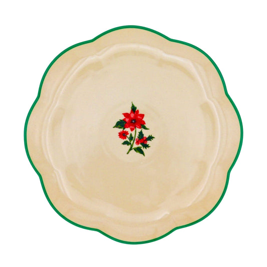 Fabled Flora Scalloped Starter Plate - Case of 12 Plates