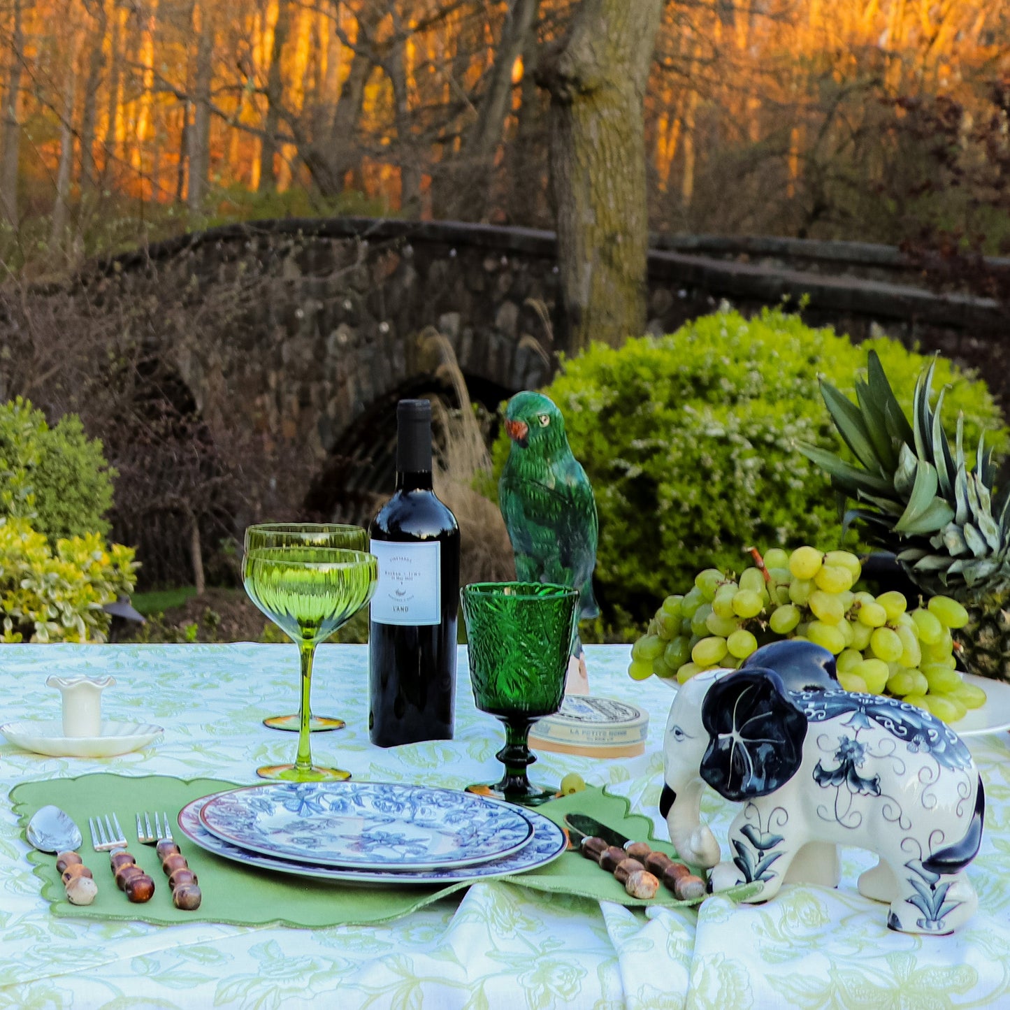Hand-painted Embera and Nyala Elephants - Pair