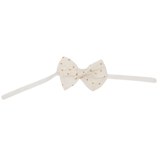 Honeyed Polkadot Linen Napkin Bow Tie - Set of 6