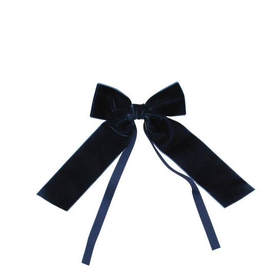 Blue Velvet Napkin Bow Tie - Set of 6