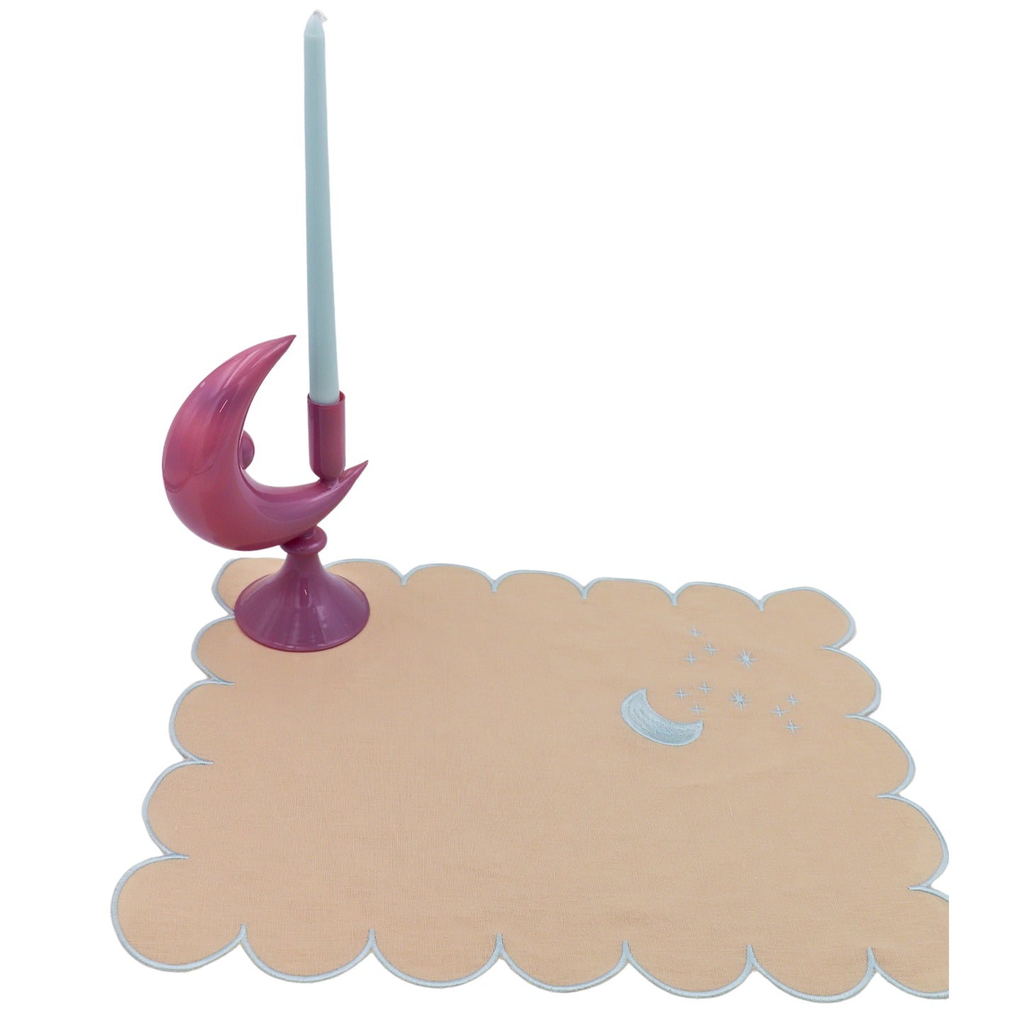 Lilac Crescent Moon Candle Holder - Case of 9 Candle Holders