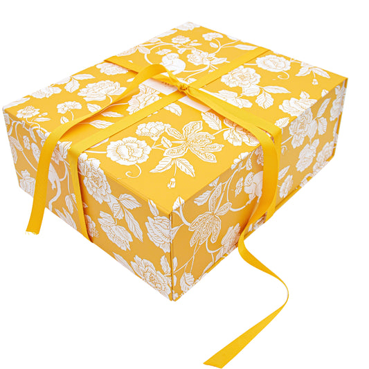 Magnetic Mustard Gift Box - Foldaway