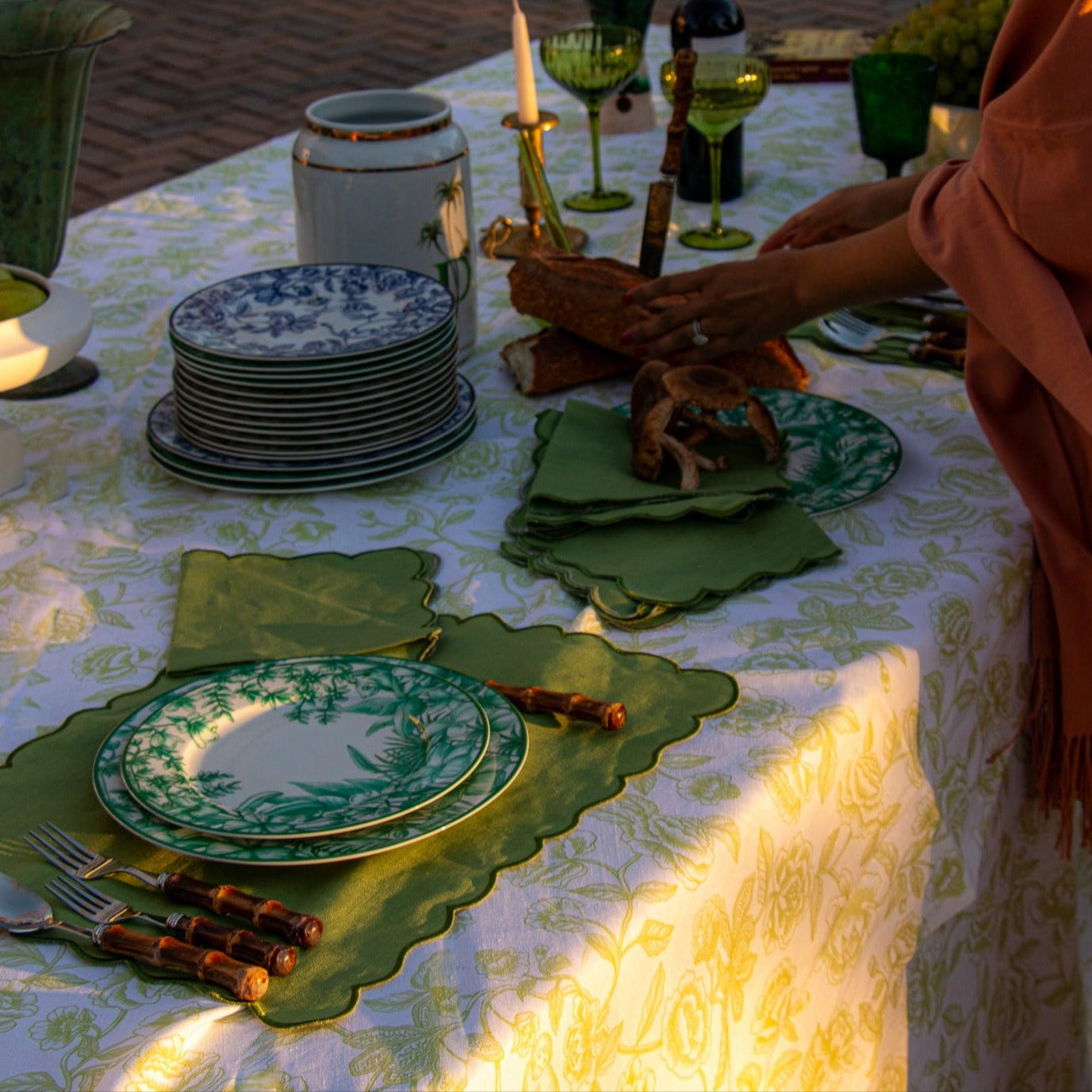 Monsoon Verdant Dinner Plate - Set of 4