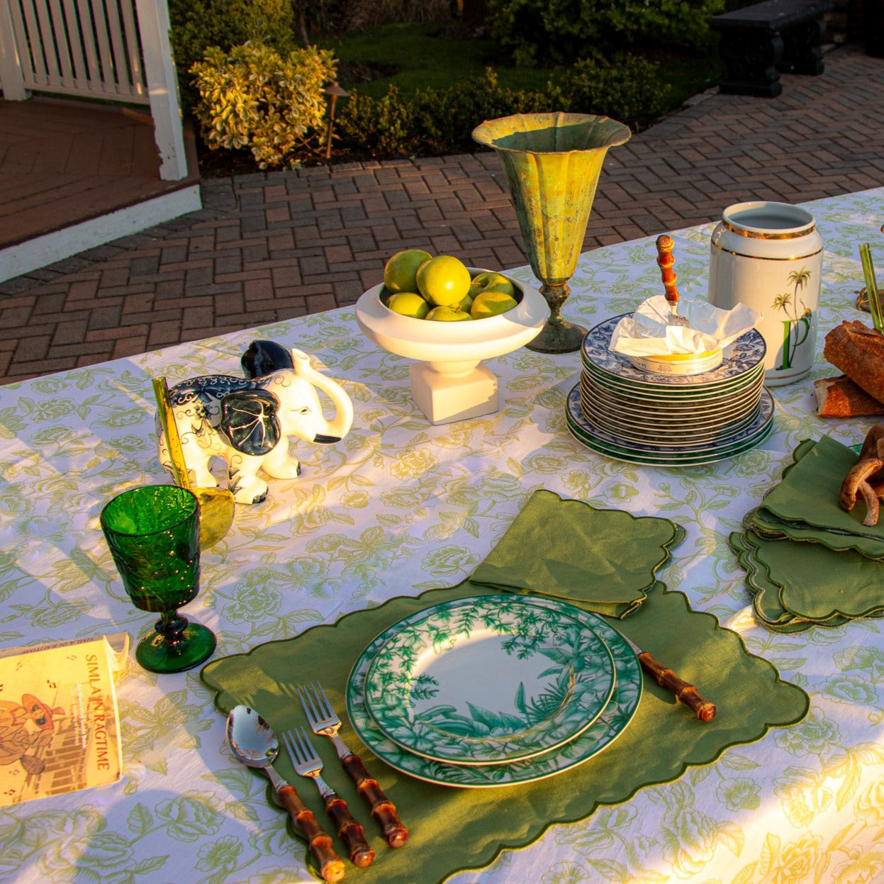 Monsoon Verdant Dinner Plate - Set of 4