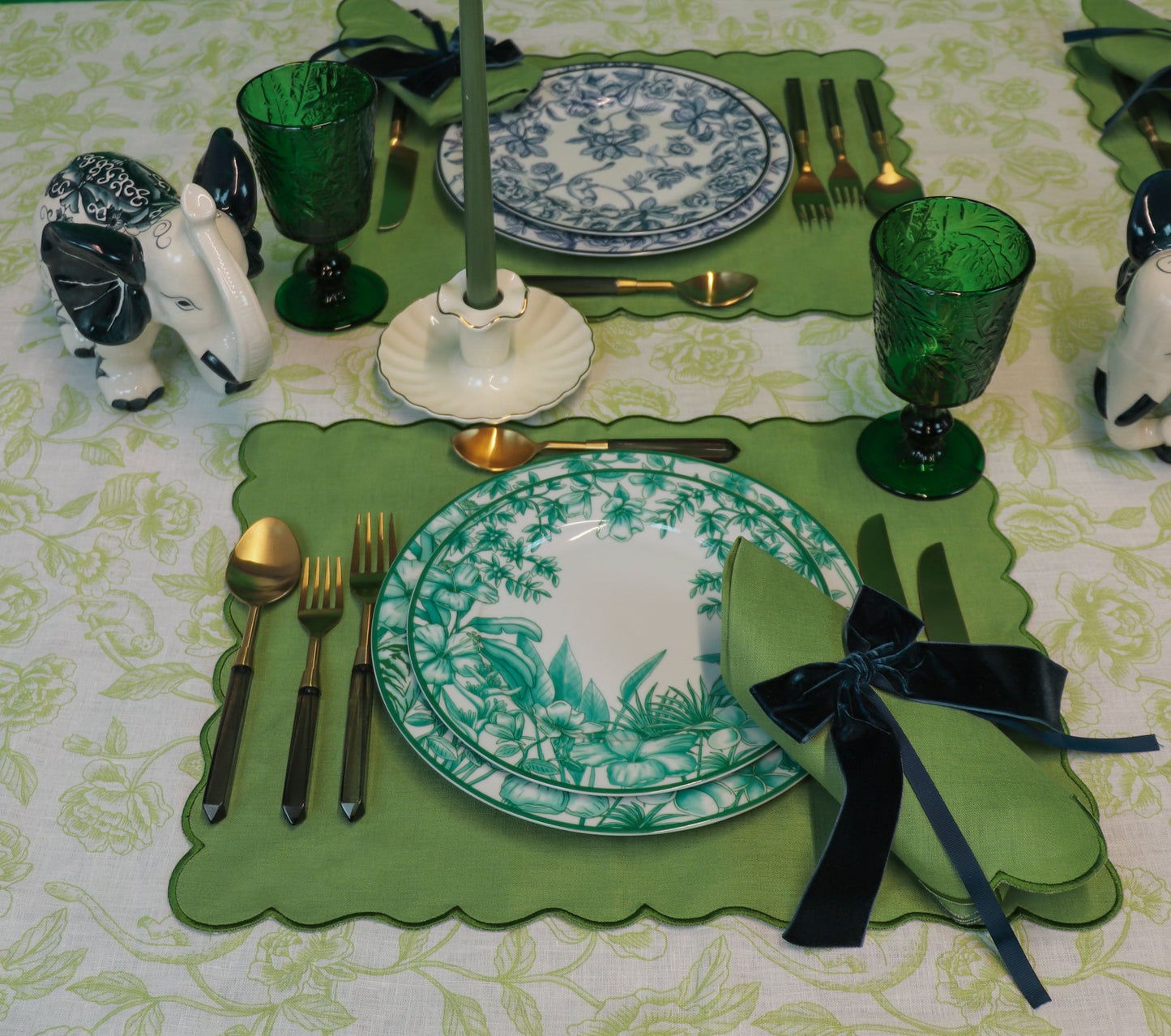 Monsoon Verdant Dinner Plate - Set of 4