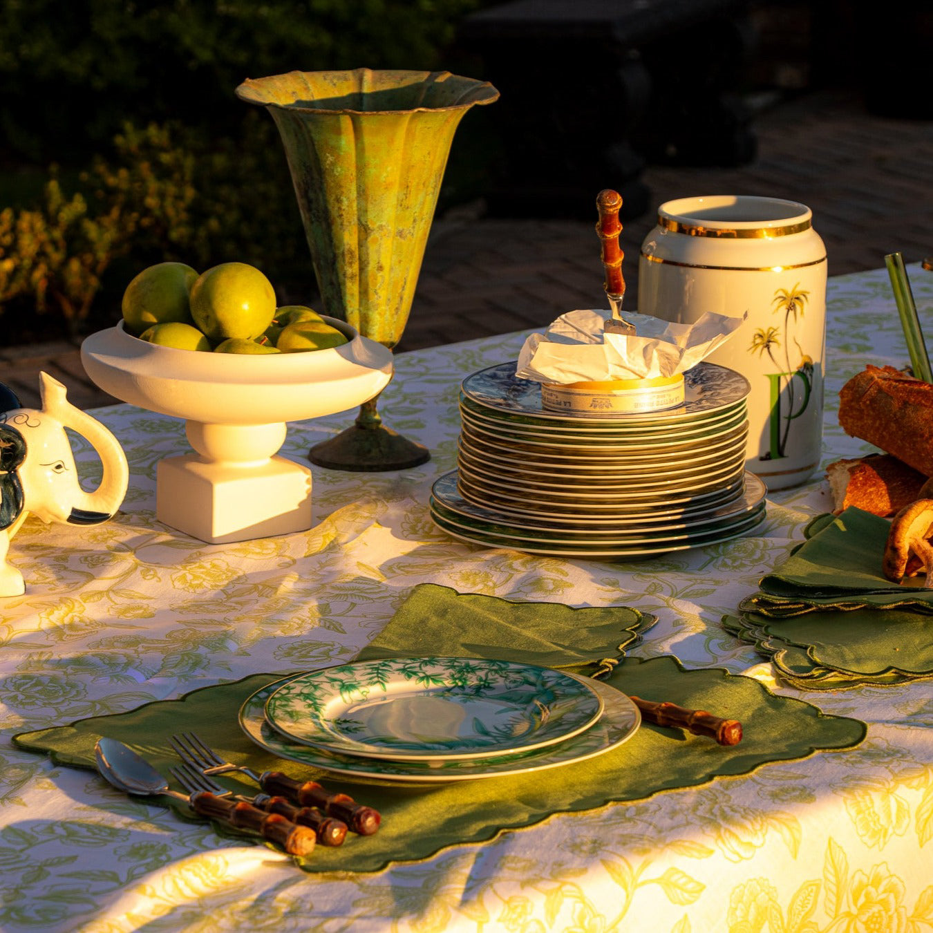 Monsoon Verdant Starter Plate - Set of 4