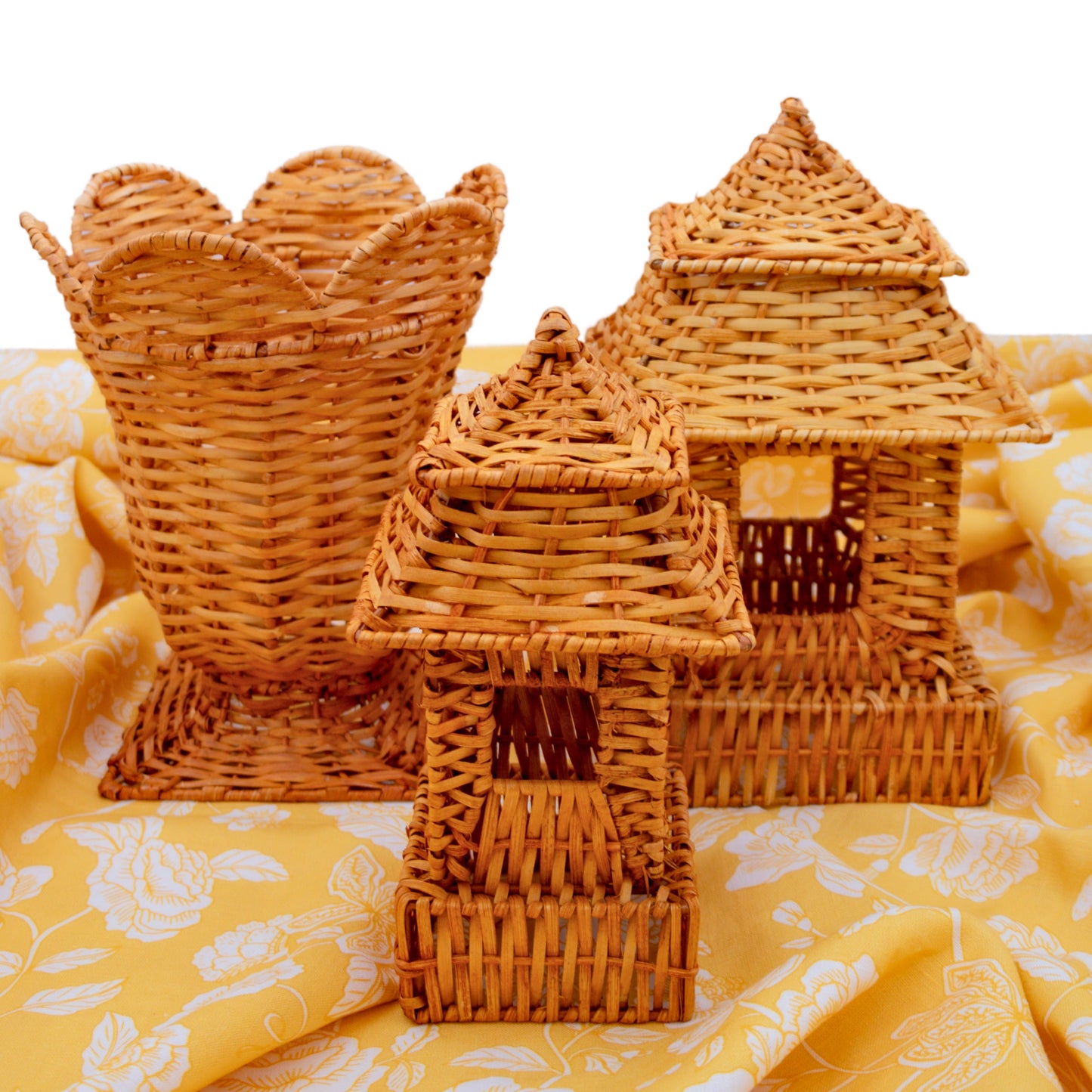 Natural Rattan Urn Vase