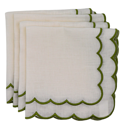 Olive Bloom Napkin - Set of 4
