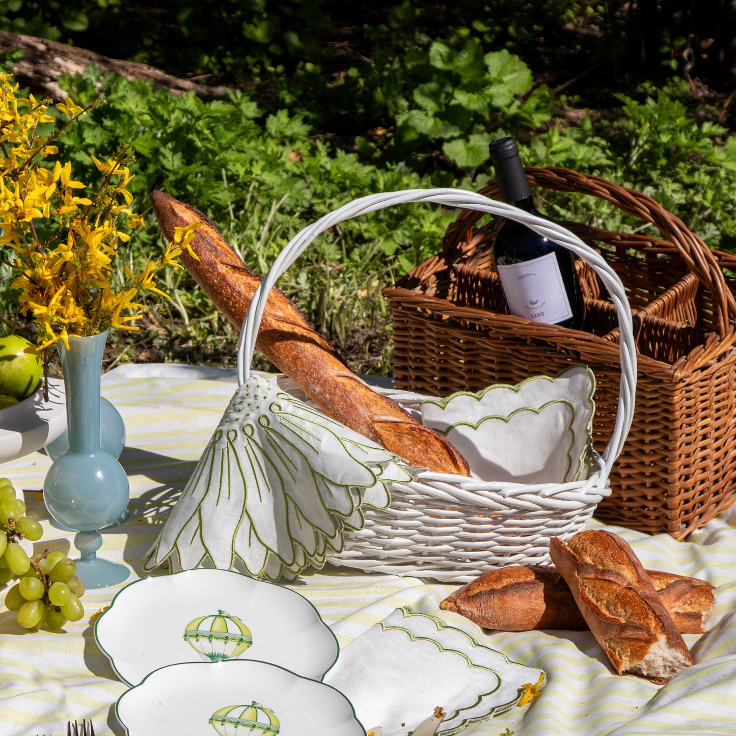 Olive Bloom Napkin - Set of 4