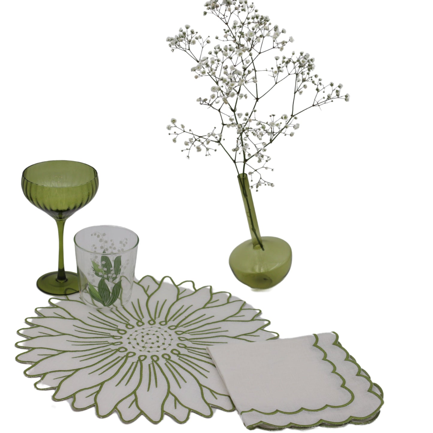 Olive Bloom Placemat - Case of 12 Placemats