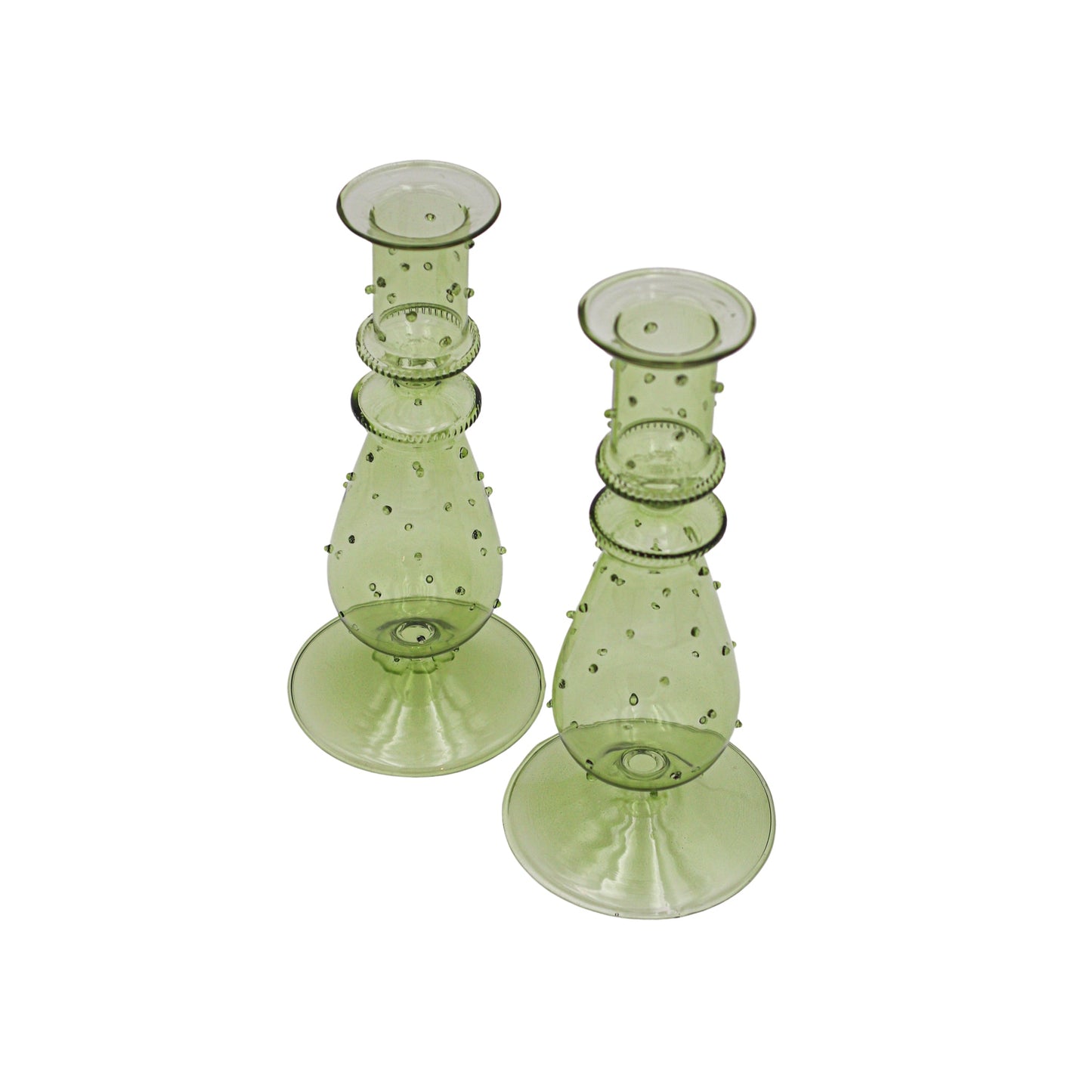 Olive Grove Dotty Candle Holder - Pair