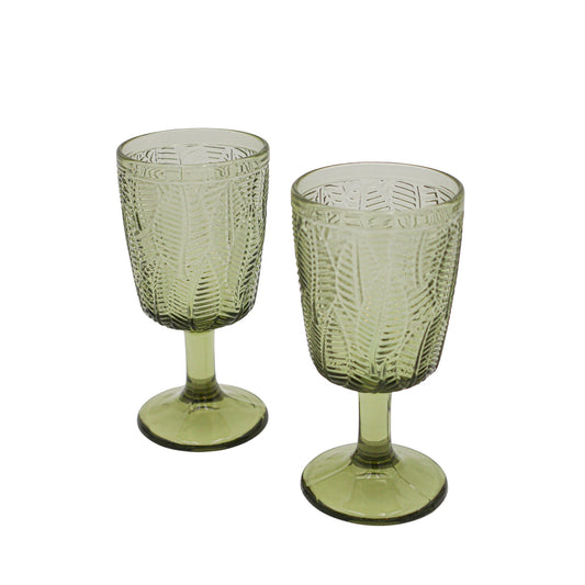 Olive Leaf Goblet - Set of 4