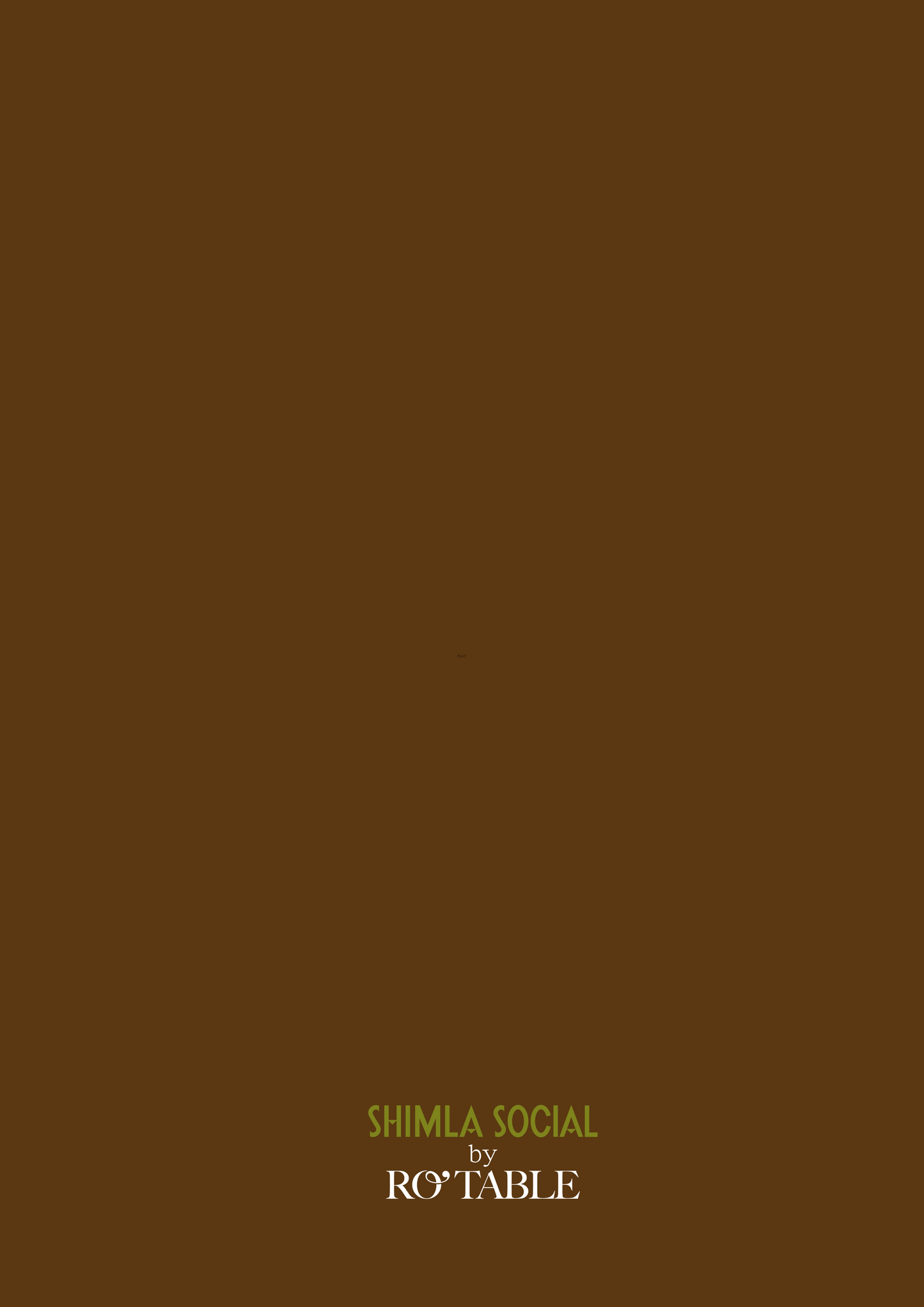 PRINTED MENU: Tiger Trail - Brown - Set of 6