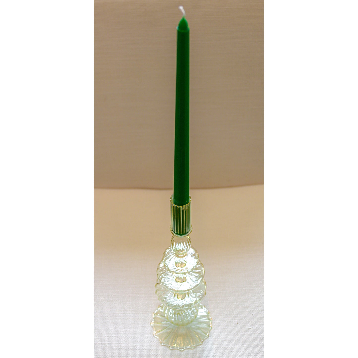 Extra Tall Pine Green Taper Candle, 1 Case of 50 Candles (4 in each pack)