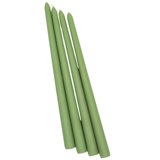 Extra Tall Pistachio Cream Taper Candle, 1 Case of 50 Candles (4 in each pack)