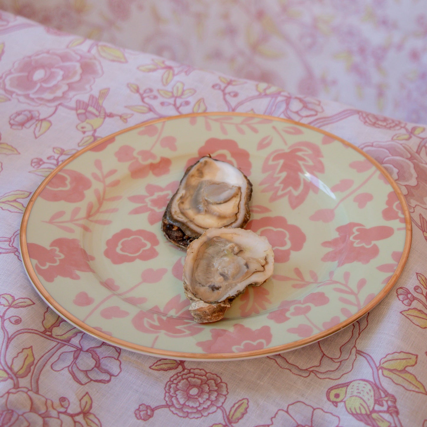 Pistachio & Lychee Leaf Dinner Plate - Set of 4