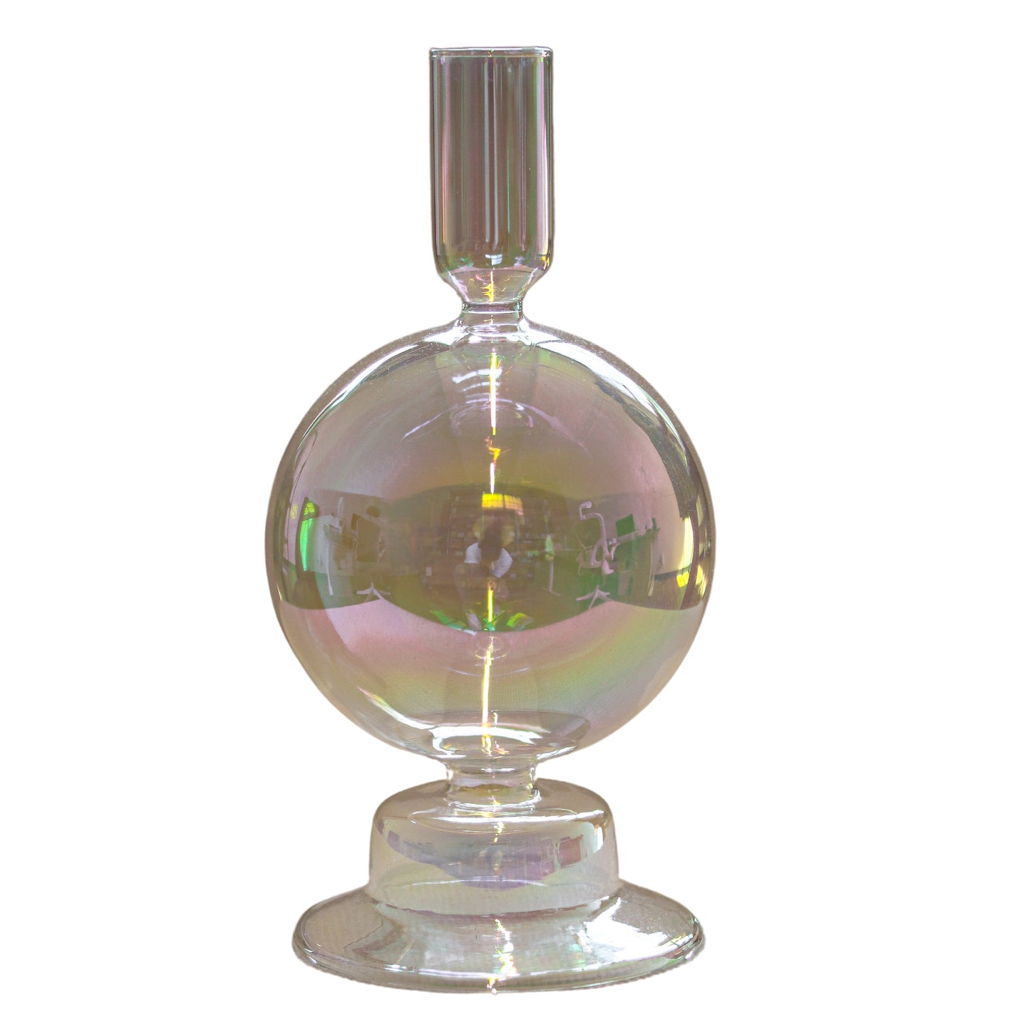 Rainbow Prism Bauble Candle Holder - Pair