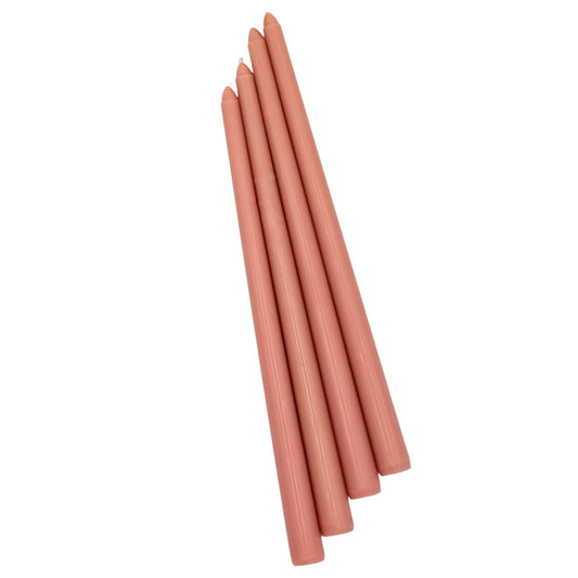 Extra Tall Rose Glow Taper Candle, 1 Case of 25 Candles (4 in each pack)