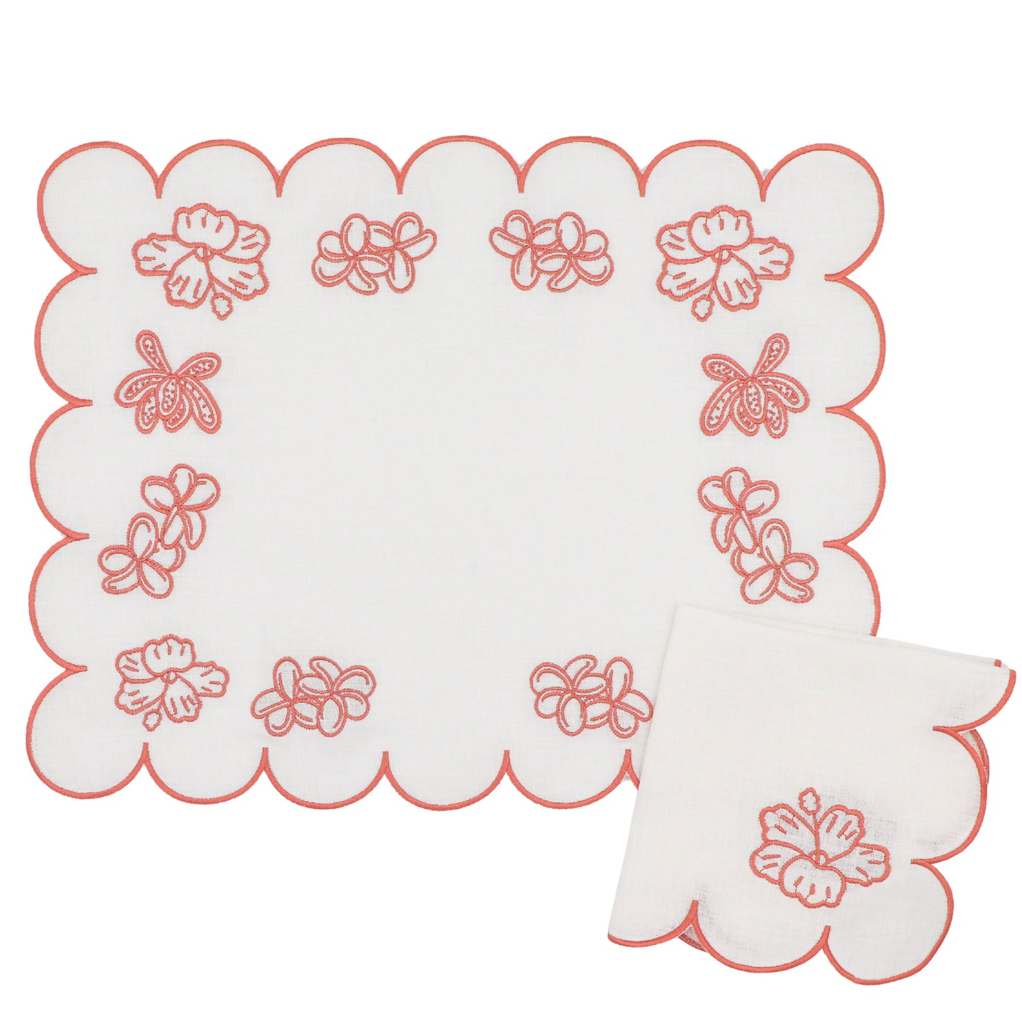 Rosette Ivory Napkin - Set of 4