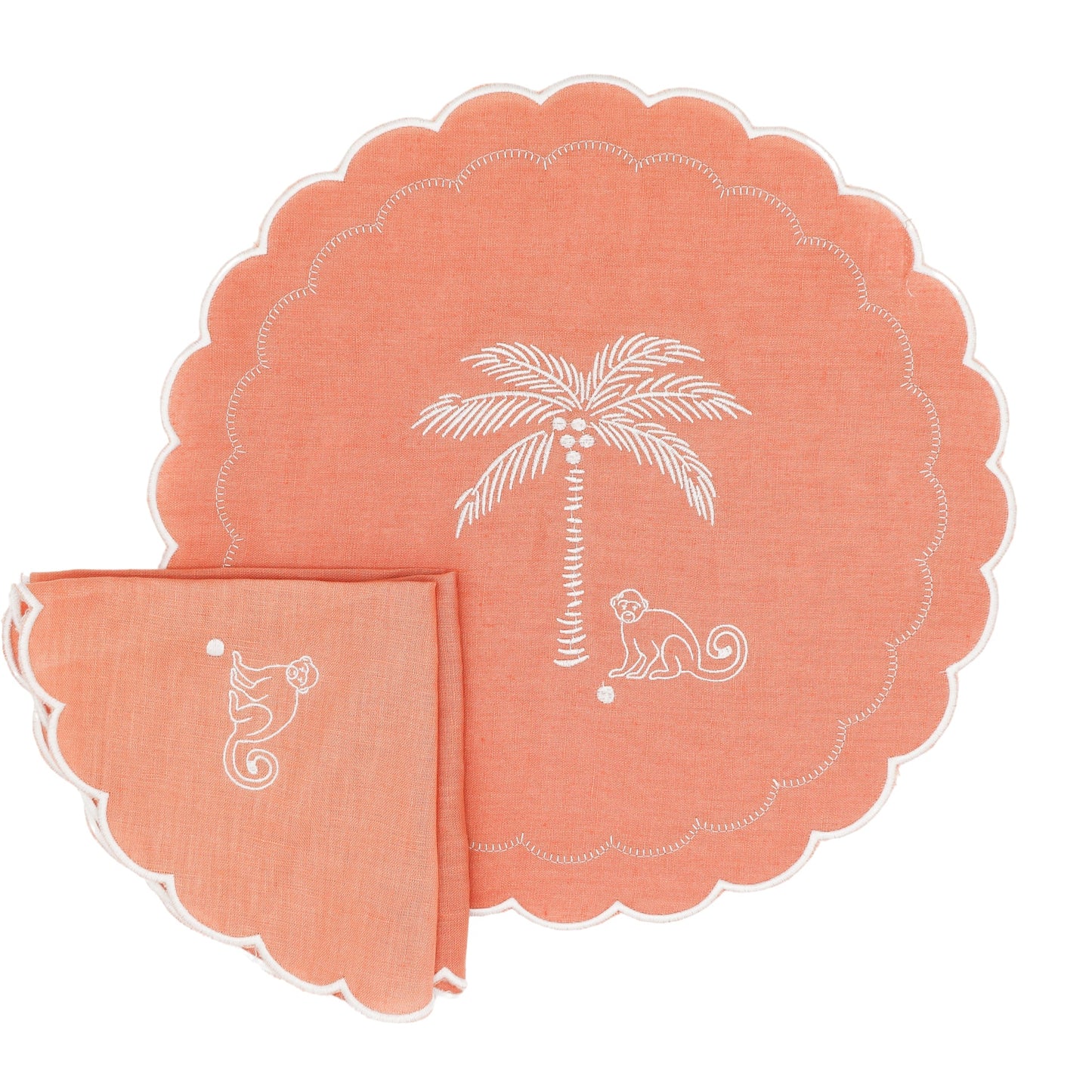 Salmon Sunset Simia Placemat - Set of 4