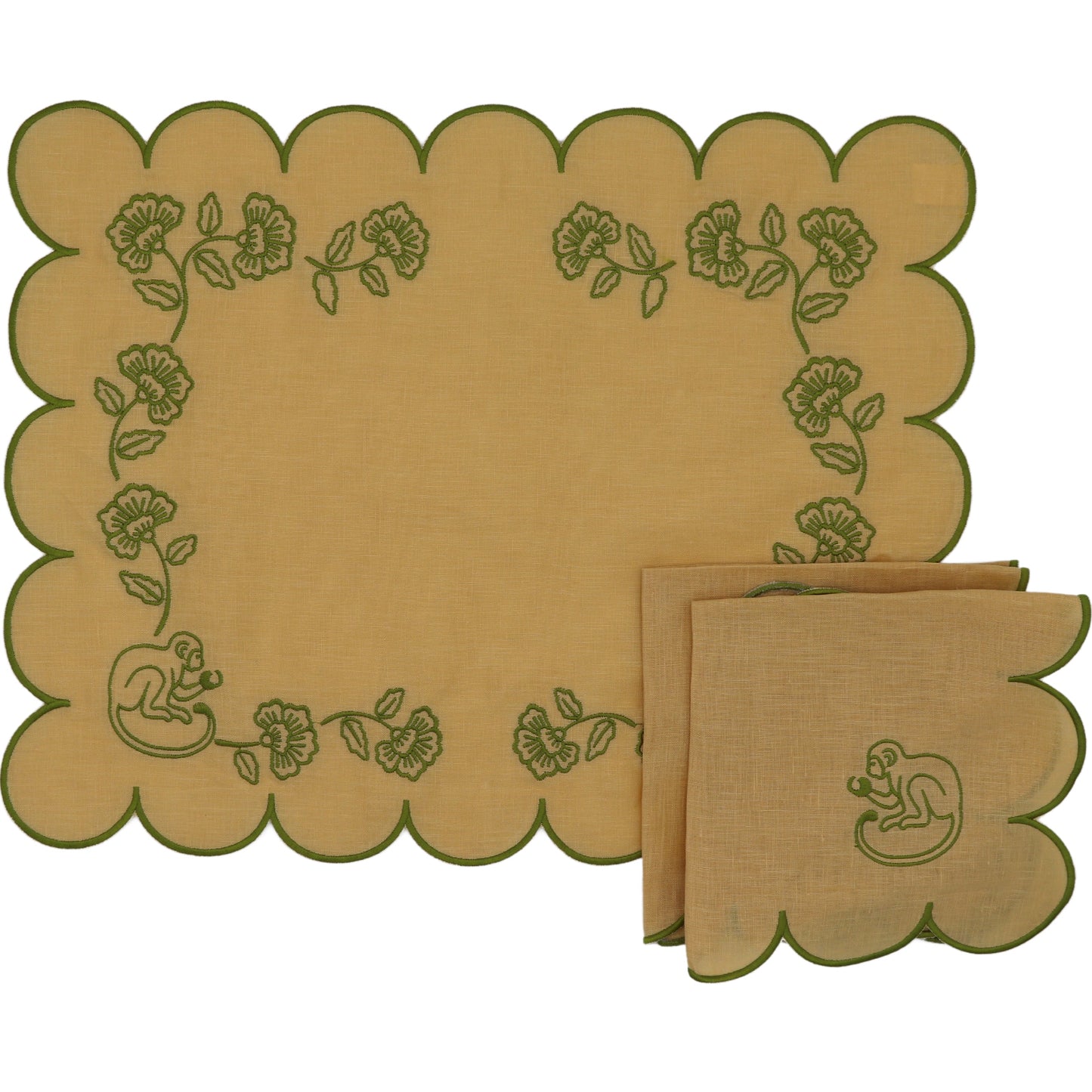 Sunlit Moss Napkin - Set of 4