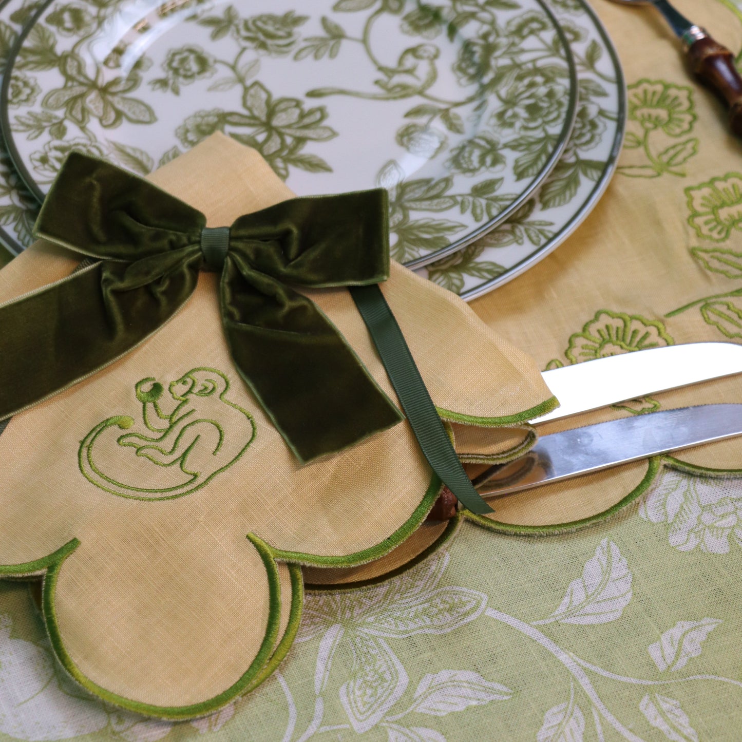 Sunlit Moss Napkin - Set of 4