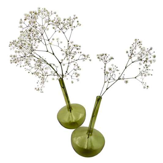 Tilted Sage Bud Vase - Pair