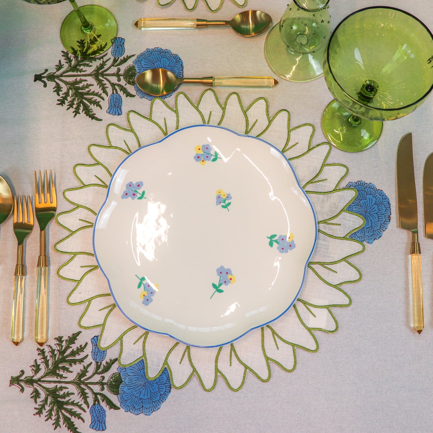 Toile de Blu Hortensia Tablecloth