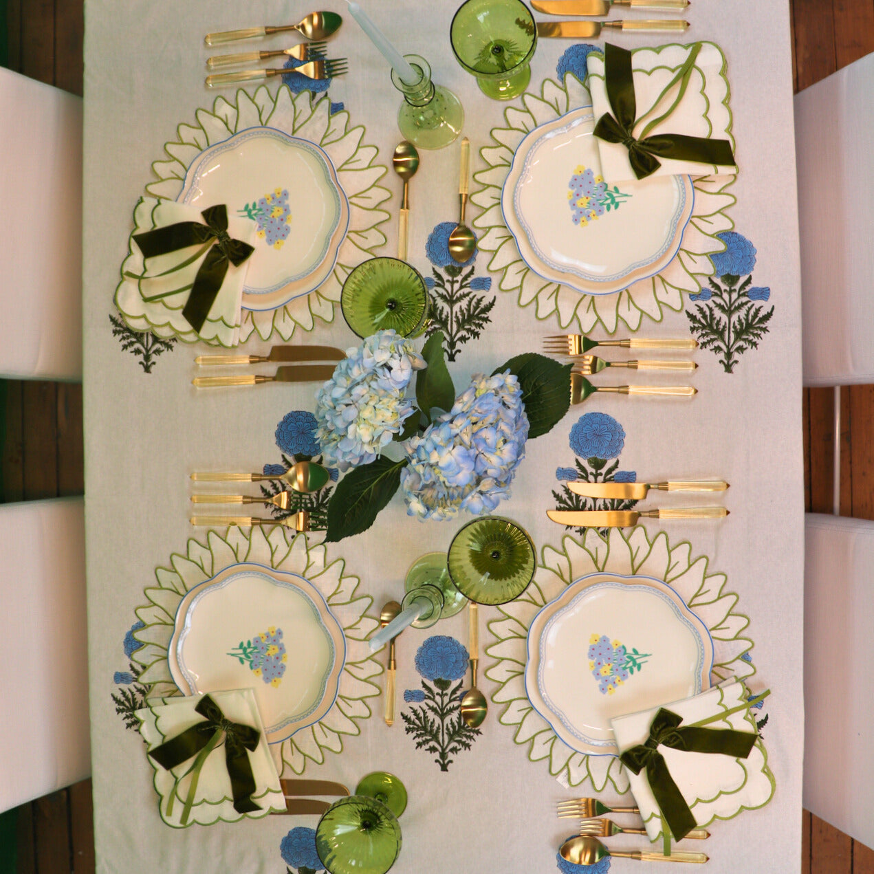 Toile de Blu Hortensia Tablecloth