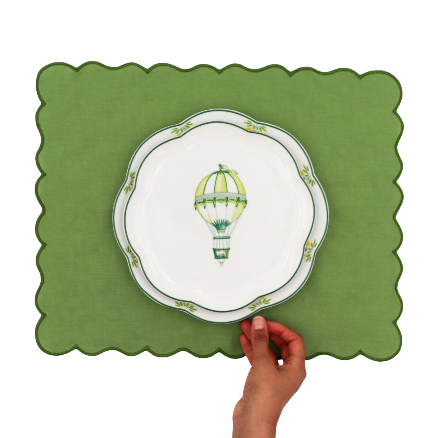 Valensole Lavender Scalloped Dinner Plate - Set of 4