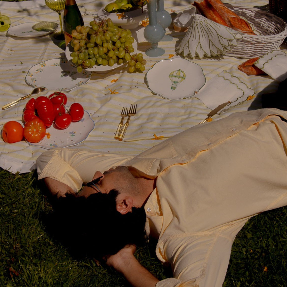 Valensole Lavender Scalloped Starter Plate - Set of 4