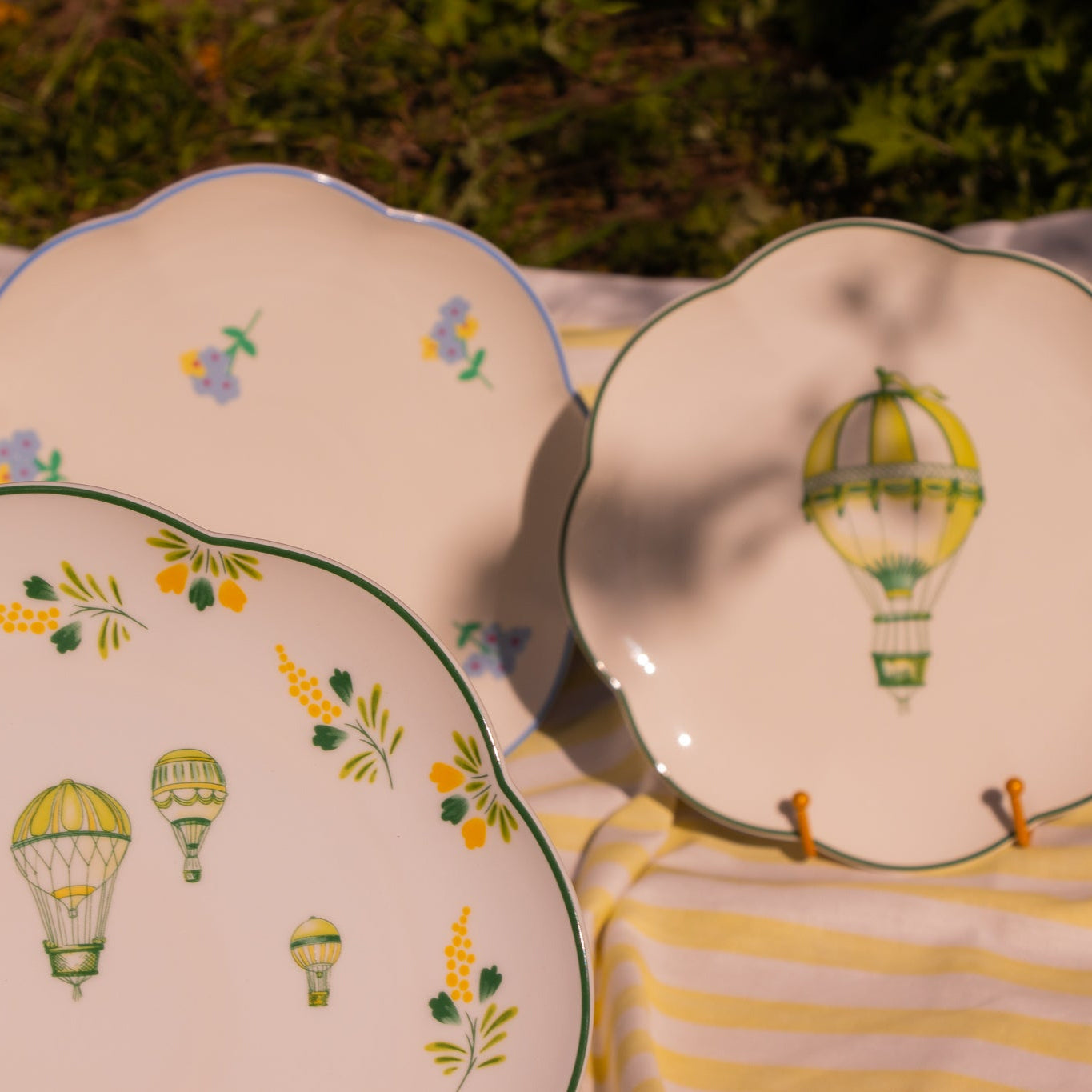 Valensole Lavender Scalloped Starter Plate - Set of 4