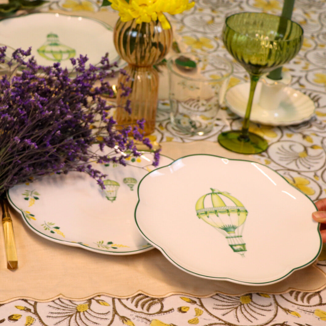 Valensole Lavender Scalloped Starter Plate - Set of 4