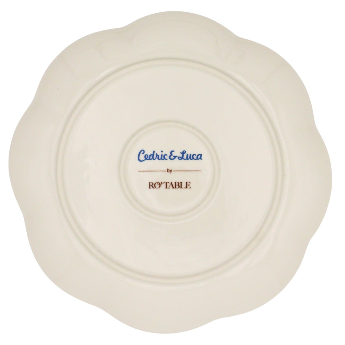 Valensole Lavender Scalloped Starter Plate - Set of 4