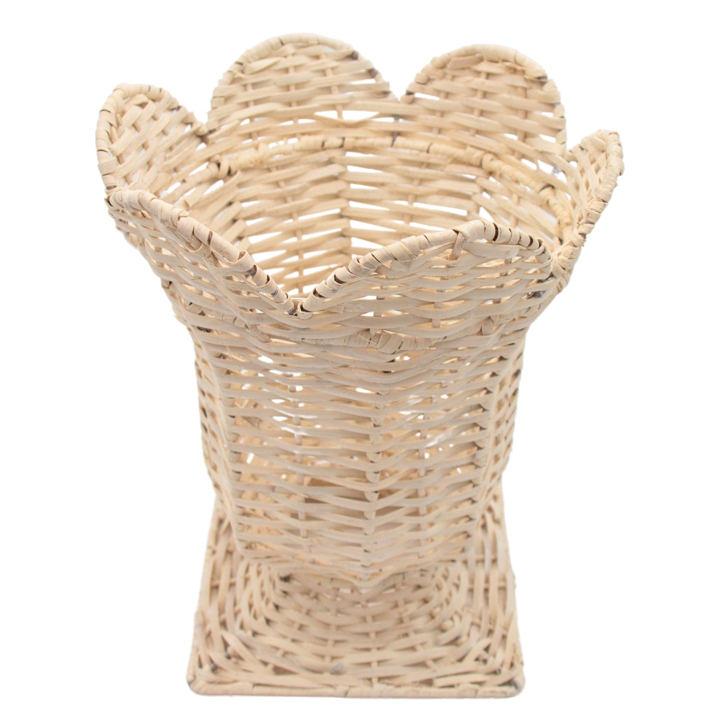 White Wicker Urn Vase